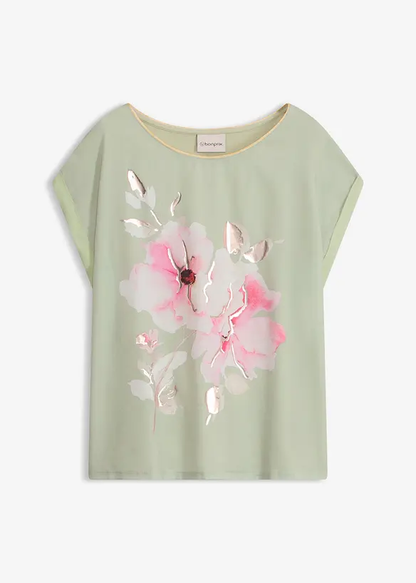 Topp med v&auml;vd inf&auml;llning, bonprix