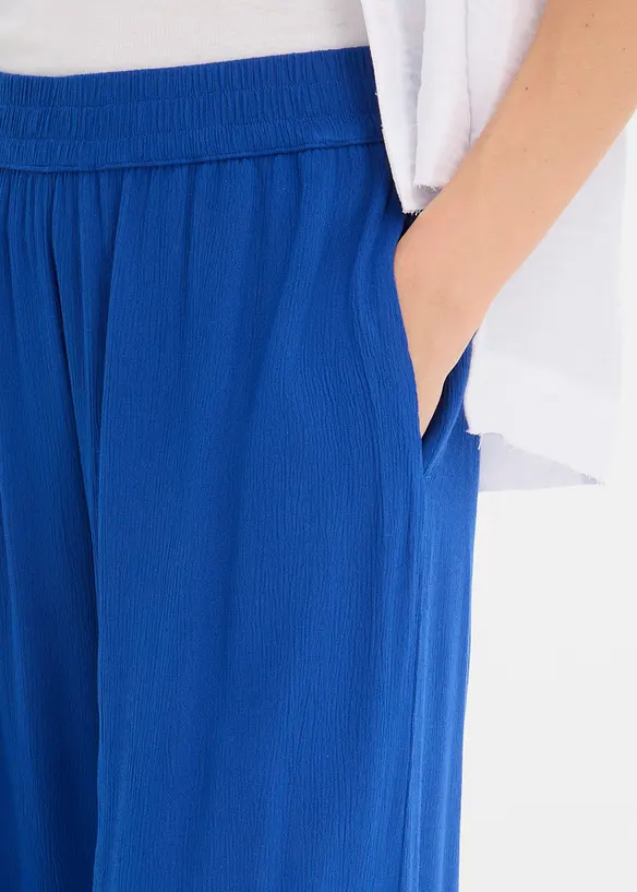 Byxa i dra p&aring;-modell av viskos med mjukt fall, bonprix