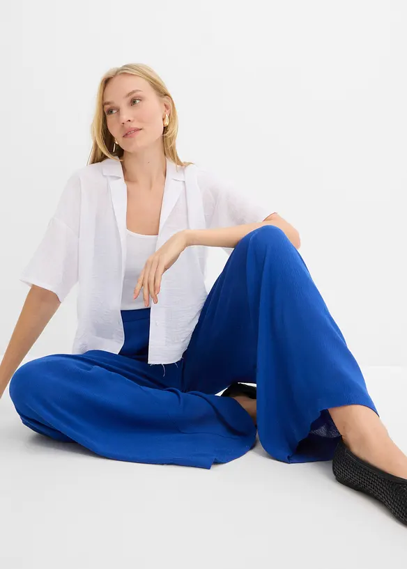 Byxa i dra p&aring;-modell av viskos med mjukt fall, bonprix