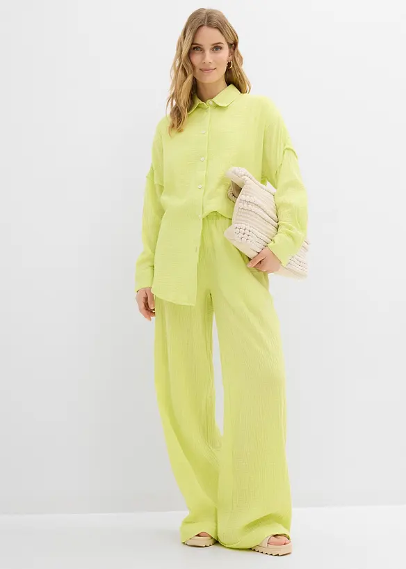 Oversize-skjorta av luftig muslin, bonprix
