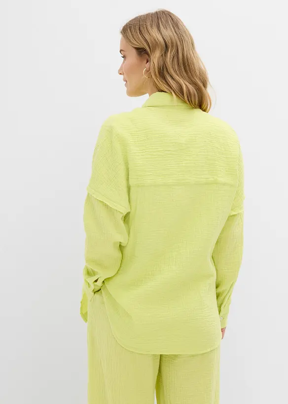 Oversize-skjorta av luftig muslin, bonprix