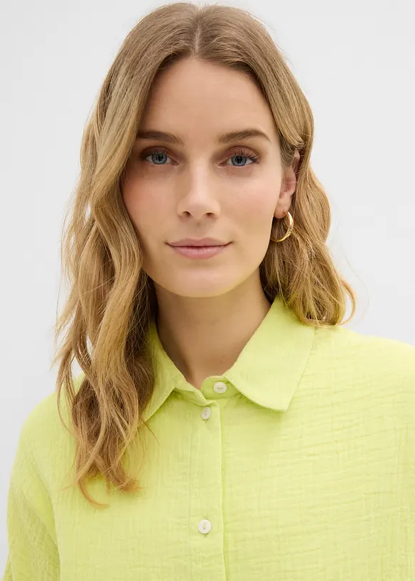 Oversize-skjorta av luftig muslin, bonprix