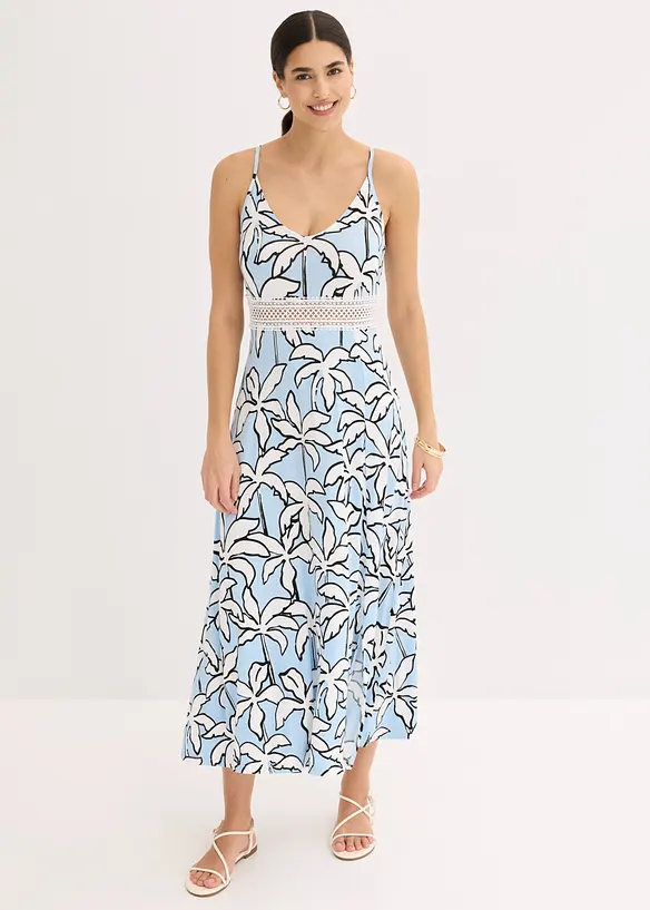 Maxikl&auml;nning med spetsinf&auml;llning, bonprix