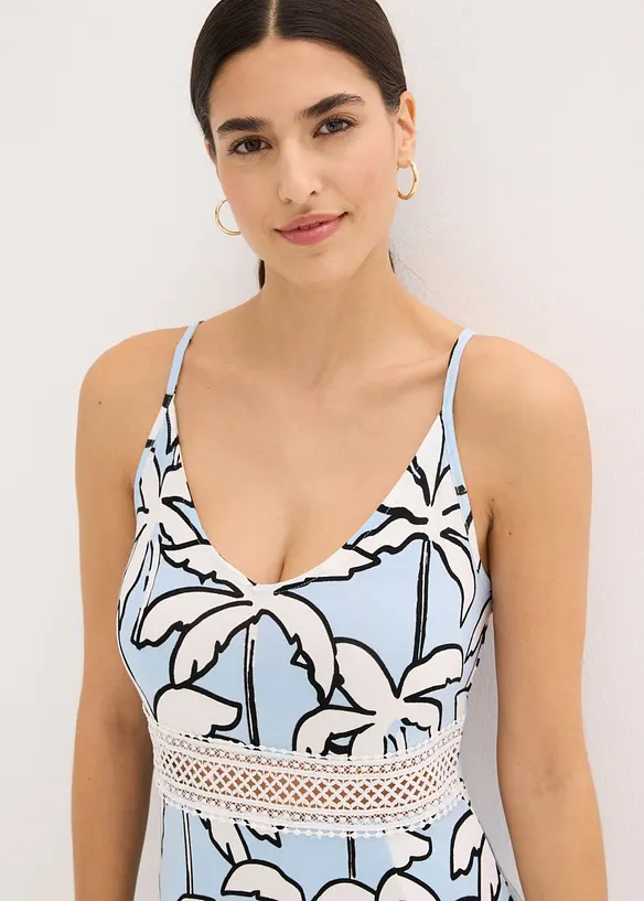 Maxikl&auml;nning med spetsinf&auml;llning, bonprix