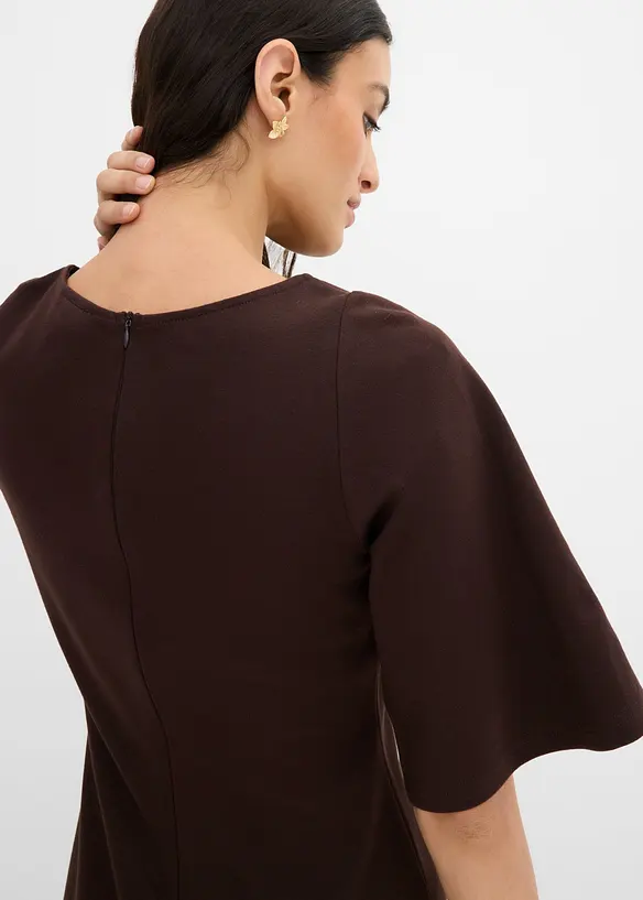 Jerseykl&auml;nning av ekologisk bomull, med slits, bonprix