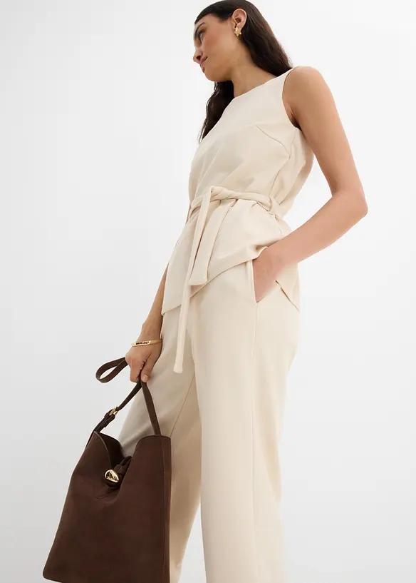 Culottebyxa av pik&eacute;, bonprix