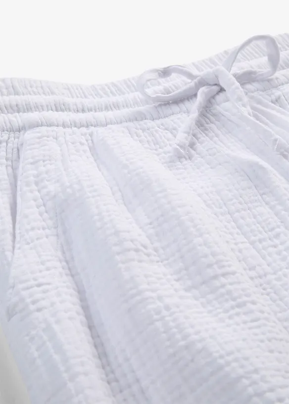 Byxa i luftig muslin, bonprix