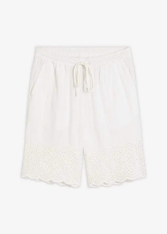 Shorts av luftig muslin, bonprix