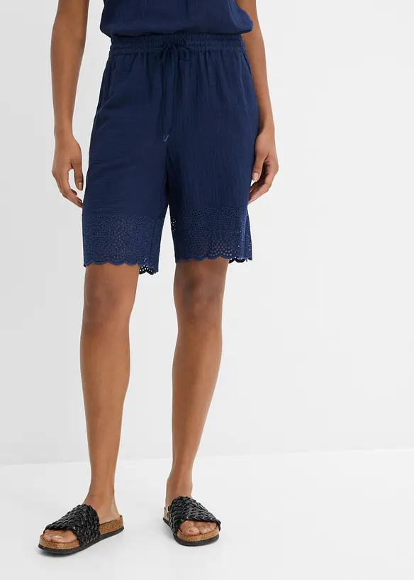 Shorts av luftig muslin, bonprix