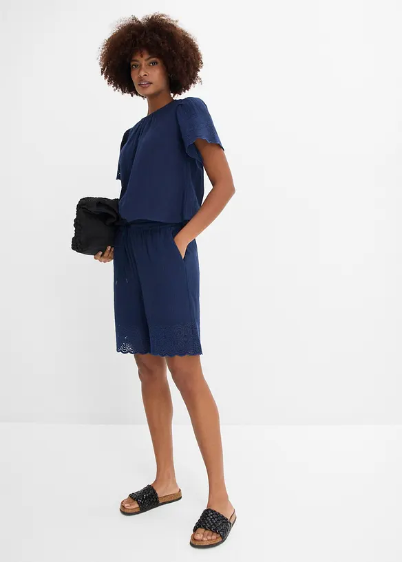 Shorts av luftig muslin, bonprix