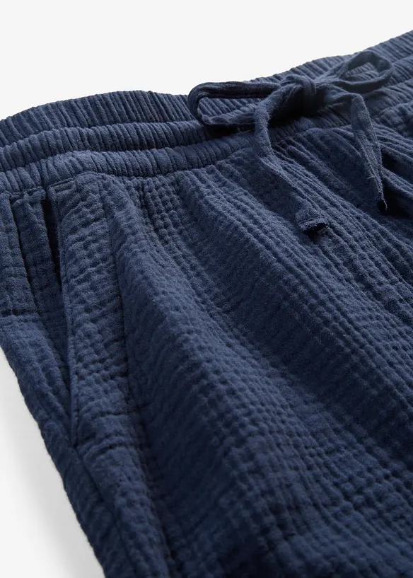 Byxa i luftig muslin, bonprix