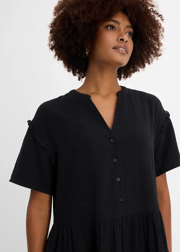 Midikl&auml;nning av mjuk muslin, bonprix