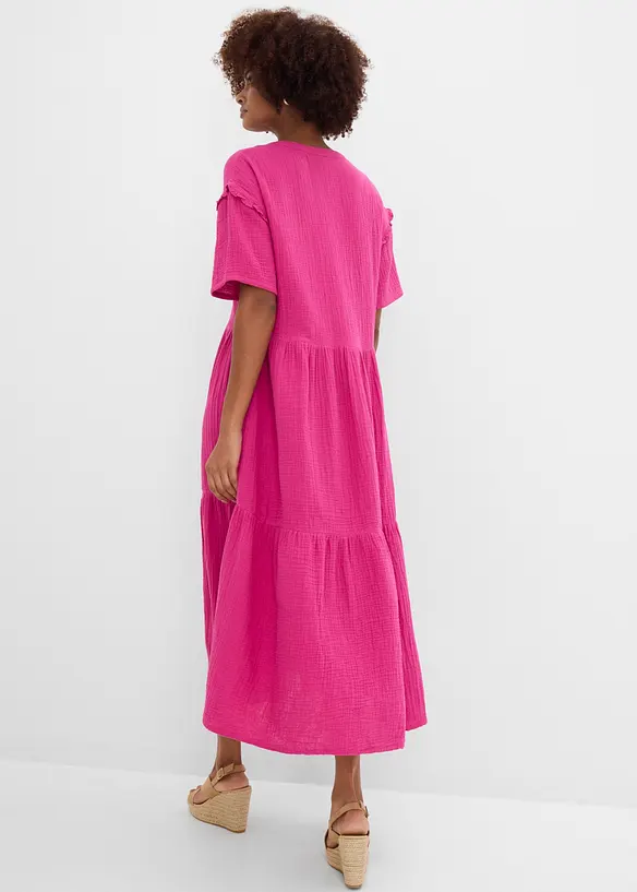 Midikl&auml;nning av mjuk muslin, bonprix