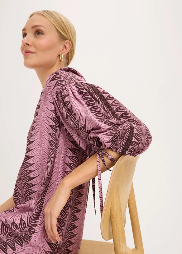 Minikl&auml;nning i mjuk viskosmix, bonprix