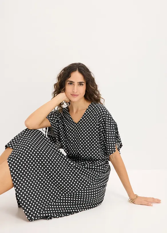 Jerseykl&auml;nning av mjuk modalmix, bonprix