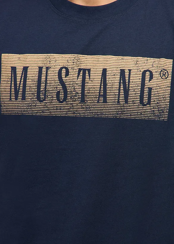 Austin T-shirt i ekologisk bomull fr&aring;n Mustang, Mustang Jeans
