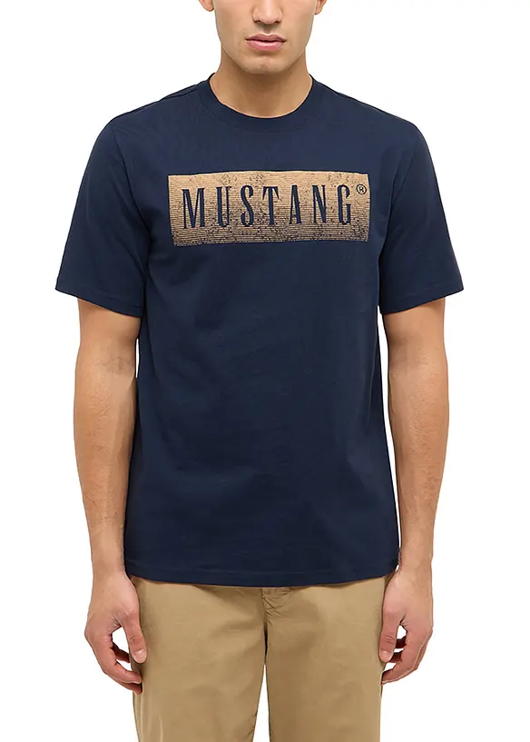 Austin T-shirt i ekologisk bomull fr&aring;n Mustang, Mustang Jeans