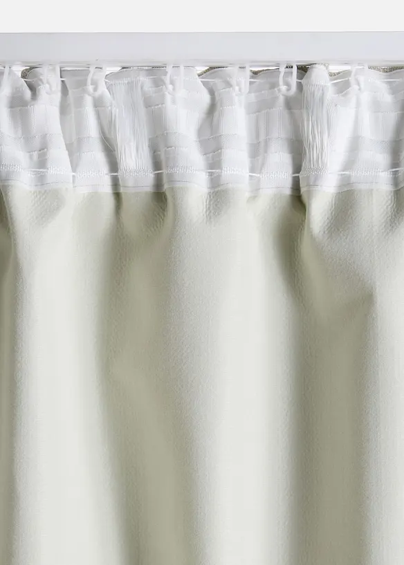 M&ouml;rkl&auml;ggande gardinl&auml;ngd med grov struktur, &auml;ven extral&aring;ng (1-pack), bonprix