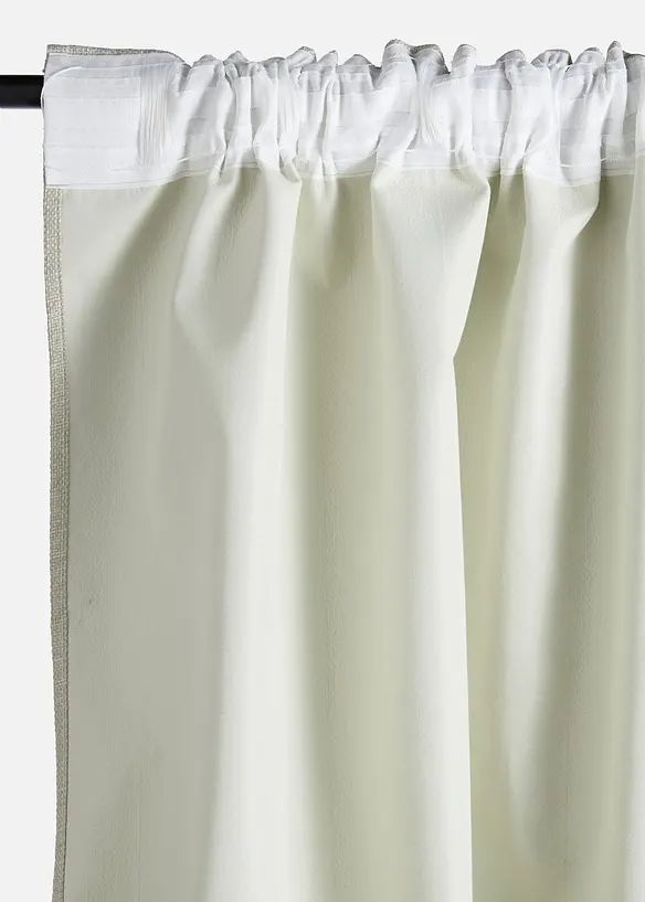 M&ouml;rkl&auml;ggande gardinl&auml;ngd med grov struktur, &auml;ven extral&aring;ng (1-pack), bonprix