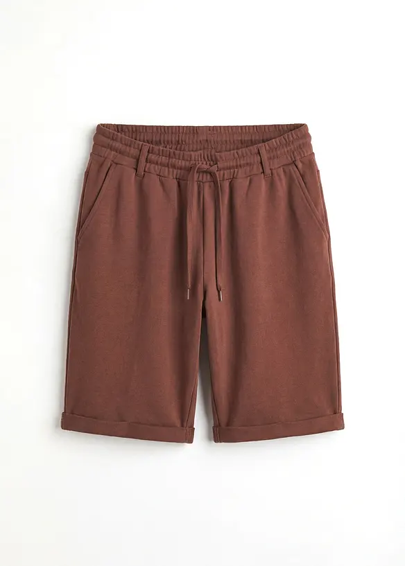 Sweatshirtshorts av ekologisk bomull, bonprix