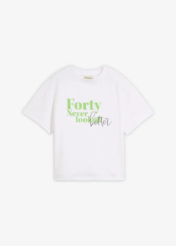 Vid T-shirt i ekologisk bomull, bonprix
