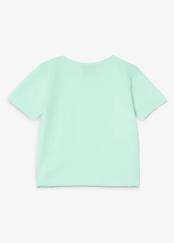 T-shirt i ekologisk bomull med v&auml;ndbara paljetter, bonprix
