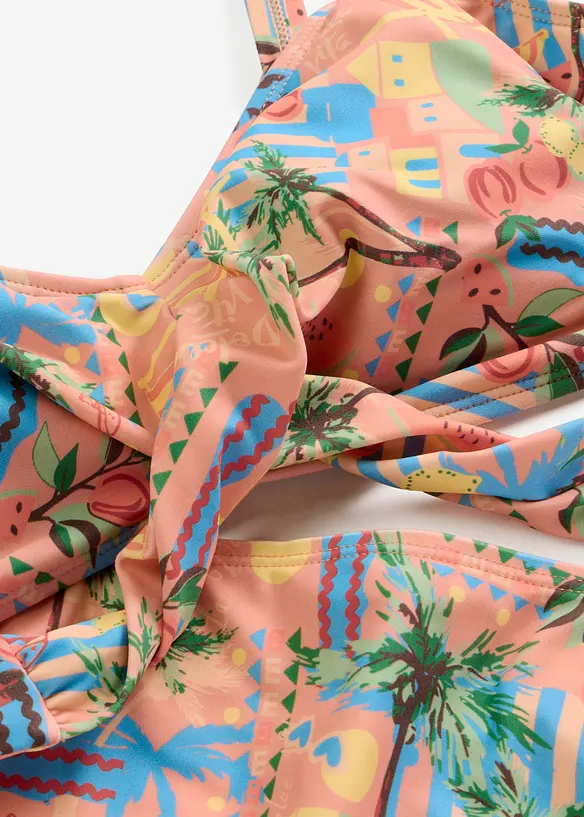 Bikini med BH-topp med omlotteffekt (2 delar), bonprix