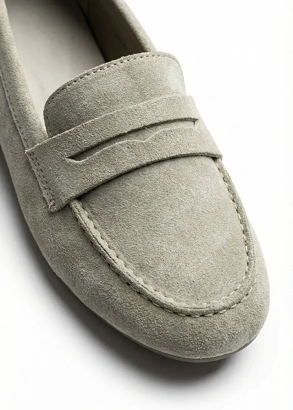 Loafers av mocka, bonprix