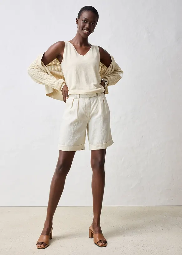 Linneshorts, bonprix