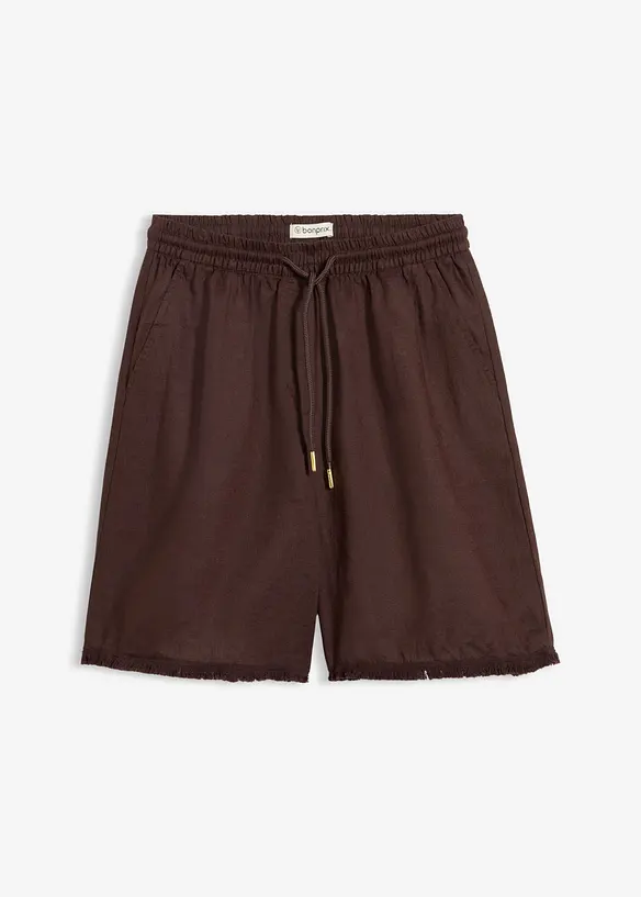 Shorts av rent linne, bonprix