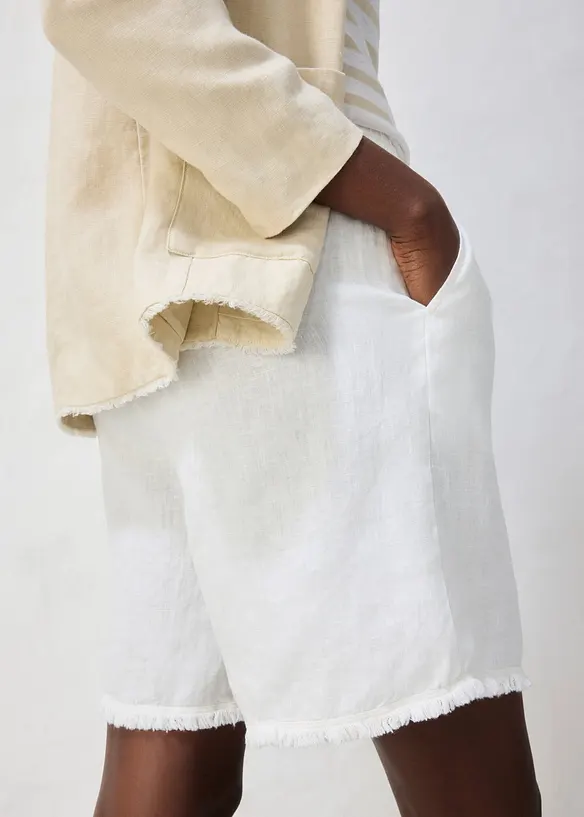 Shorts av rent linne, bonprix