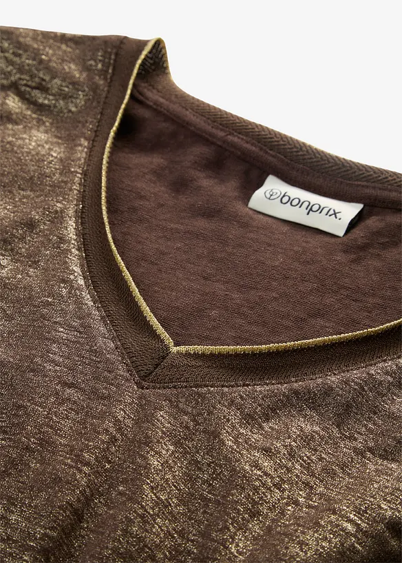 Linnetopp med Lurex-garn, bonprix