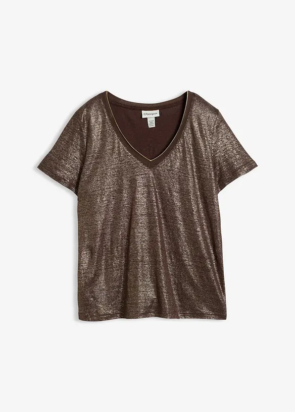Linnetopp med Lurex-garn, bonprix