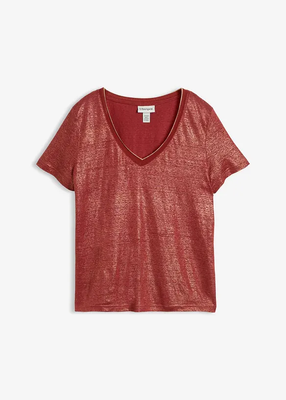 Linnetopp med Lurex-garn, bonprix