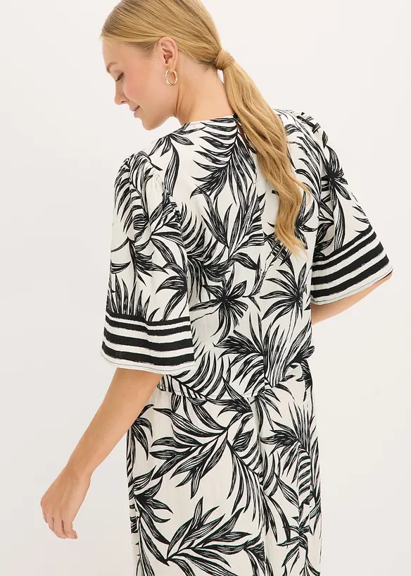 Kort&auml;rmad blus, bonprix
