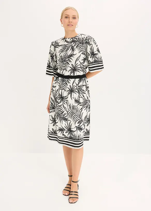 Kort&auml;rmad blus, bonprix