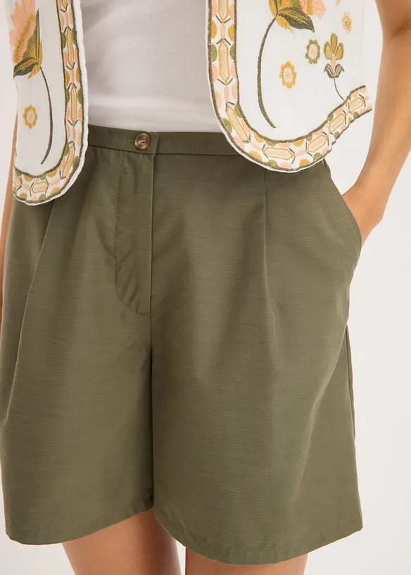 Shorts med res&aring;rlinning, bonprix