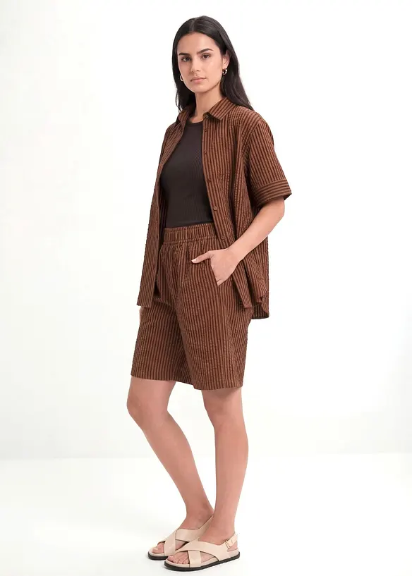 Shorts med res&aring;rmidja, bonprix
