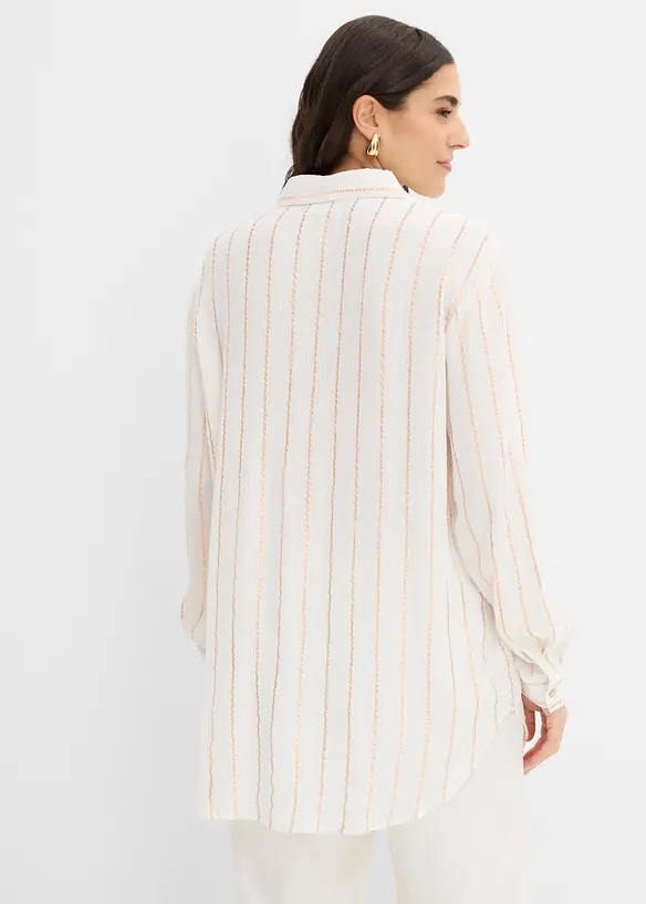 L&aring;ng blus med glittriga effekter, bonprix