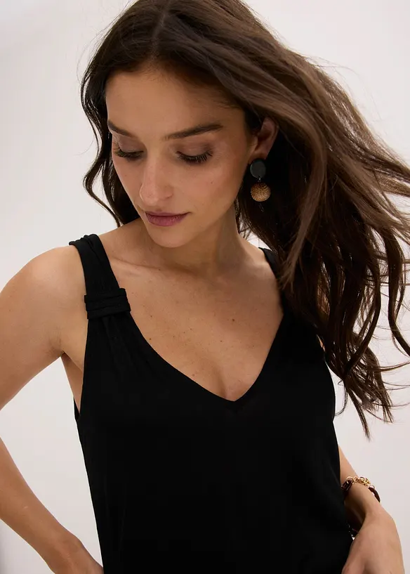 Jerseylinne i viskos, bonprix