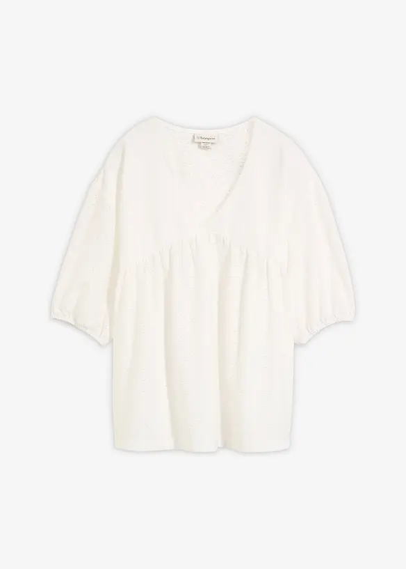 Tunika med broderi av h&ouml;g kvalitet, bonprix