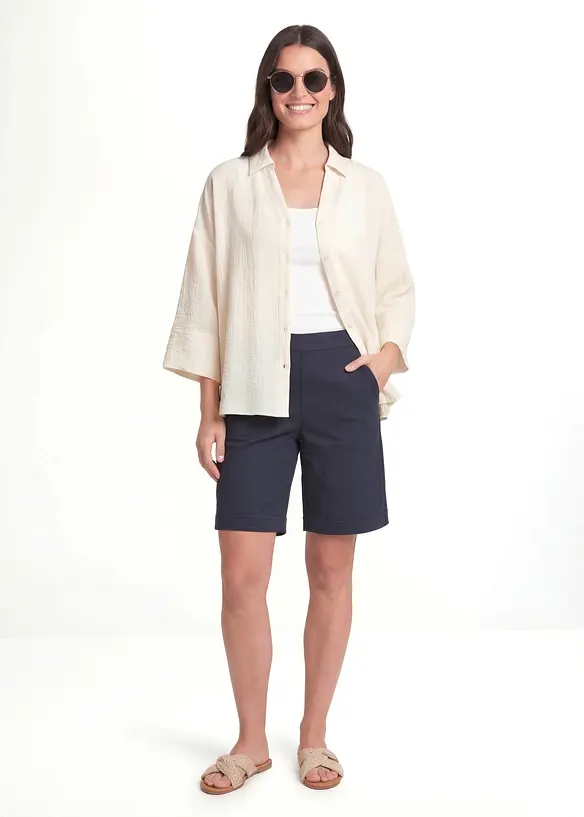 Shorts i bomull med stretch, bonprix