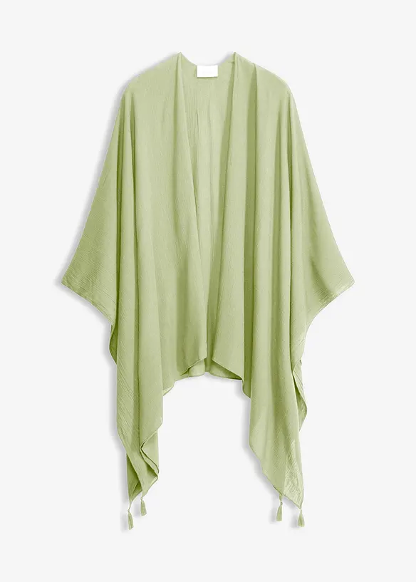 Tunn sommarponcho av viskos, bonprix