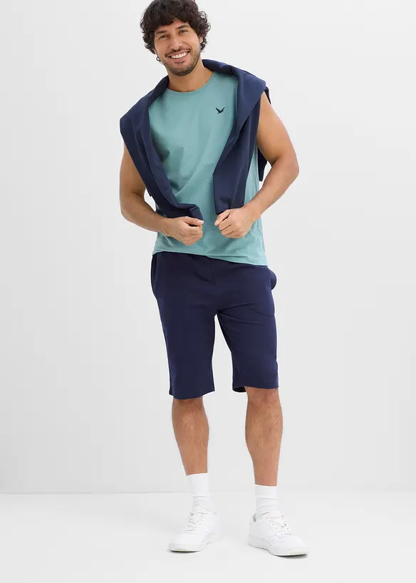 Linne med broderi, ekologisk bomull (2-pack), bonprix