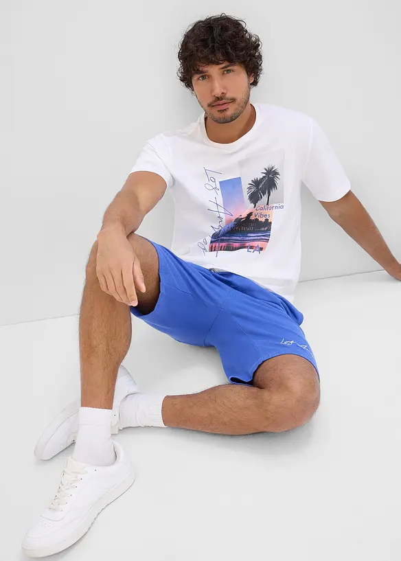 T-shirt och trik&aring;bermudas i bomull (2 delar), bonprix