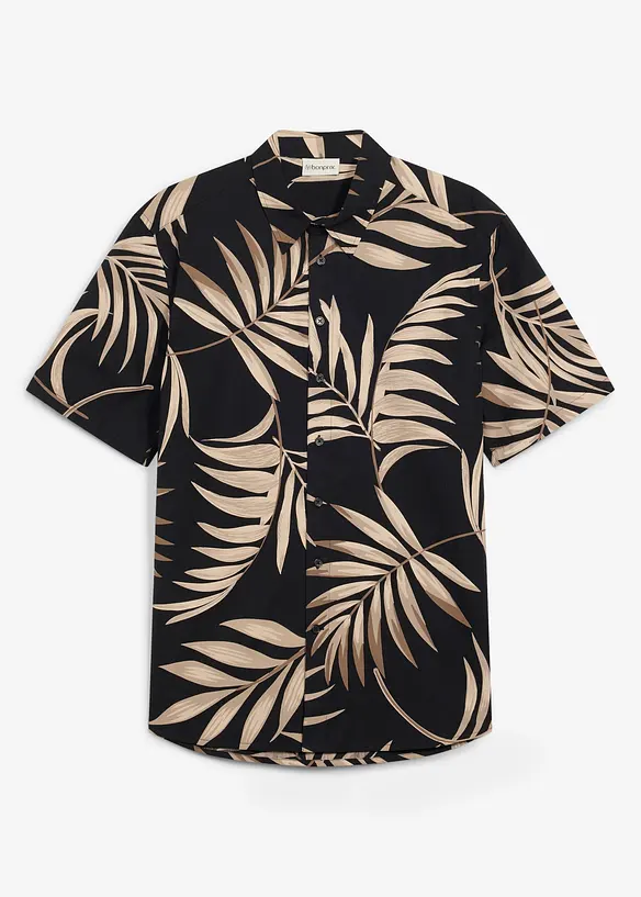 Kort&auml;rmad skjorta i ekologisk bomull, bonprix