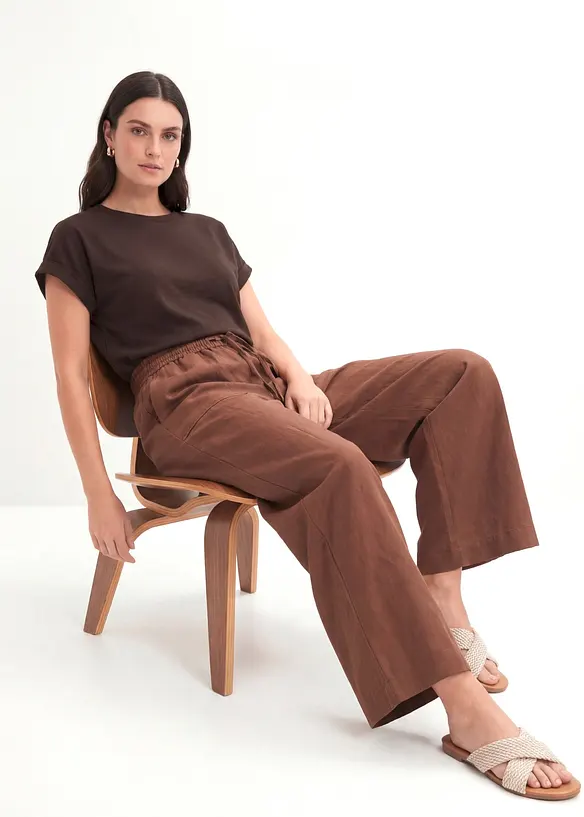 Culottebyxa i f&ouml;ljsam lyocellmix, bonprix