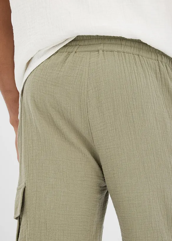 Shorts i luftig muslin, Regular Fit, bonprix