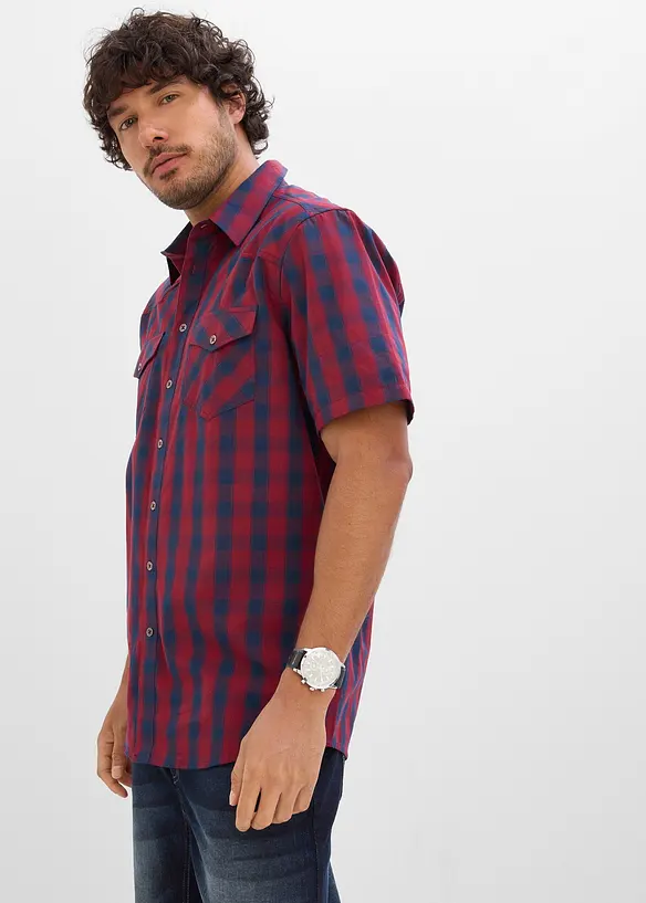 Kort&auml;rmad skjorta av ren bomull, bonprix