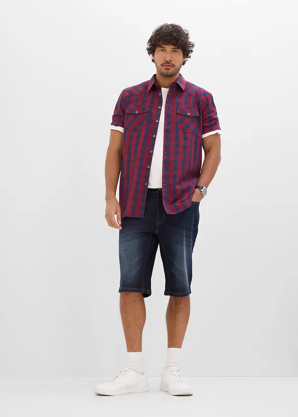 Kort&auml;rmad skjorta av ren bomull, bonprix